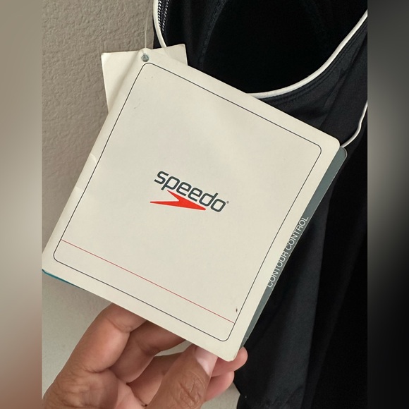 NWT SPEEDO ONE PIECE BATHING SUIT CONTOUR CONTROL SIZE 12 - Picture 6 of 8